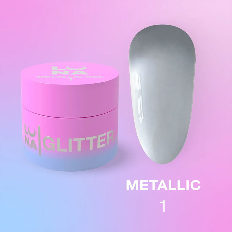 Гель-краска для ногтей – LUNAMOON Metallic Gel – 5 ml