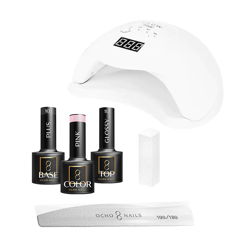 Стартовый набор для гель-лака с лампой – OCHO NAILS – 8
