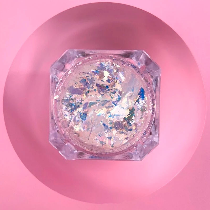 Комплект сухих блесток для ногтей Lunamoon Broken Glass - 6 шт