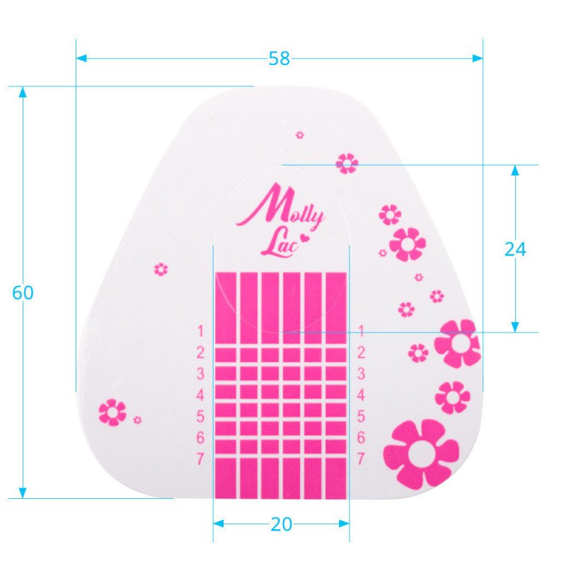 Nail form MollyLac, 500 pcs