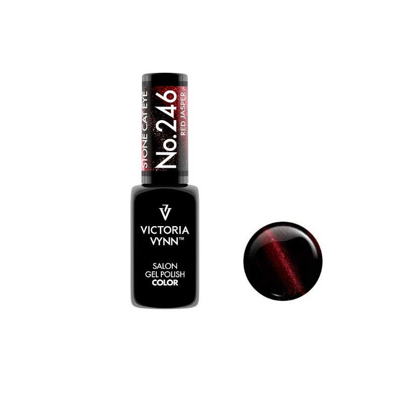 Victoria Vynn Gel Polish Stone Cat Eye, Red Jasper, 246 - 8 ml