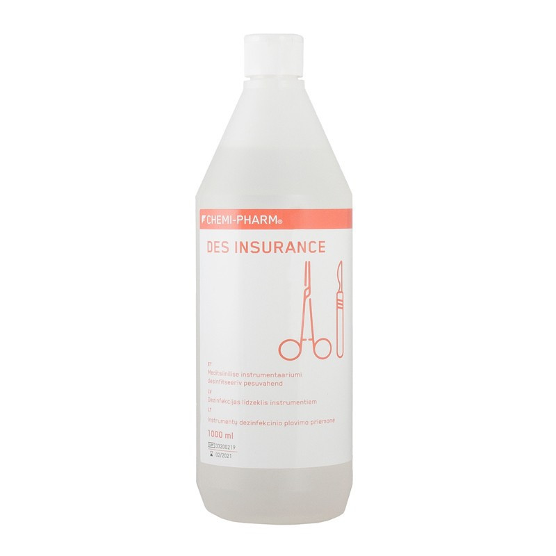 Chemi-Pharm Des Insurance, tiiviste, 1000 ml (Työkalujen desinfiointiaine)