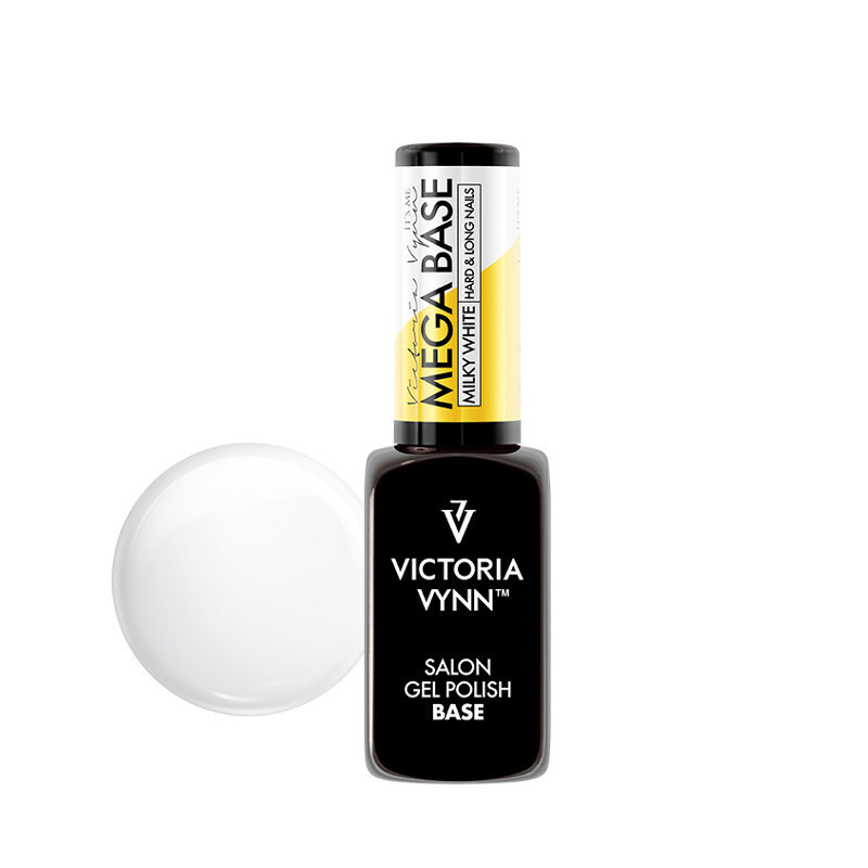 MEGA BASE HARD & LONG NAILS VICTORIA VYNN 8 ml - MILKY WHITE